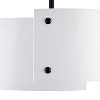 Currey and Company - 9000-0982 - LED Semi-Flush Mount - Ritsu - Sugar White/Satin Black