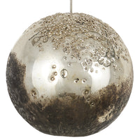 Currey and Company - 9000-1014 - Seven Light Pendant - Pathos Collection - Antique Silver/Antique Gold/Matte Charcoal