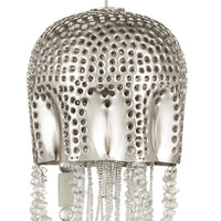 Currey and Company - 9000-1028 - Seven Light Pendant - Medusa - Nickel/Clear/Silver