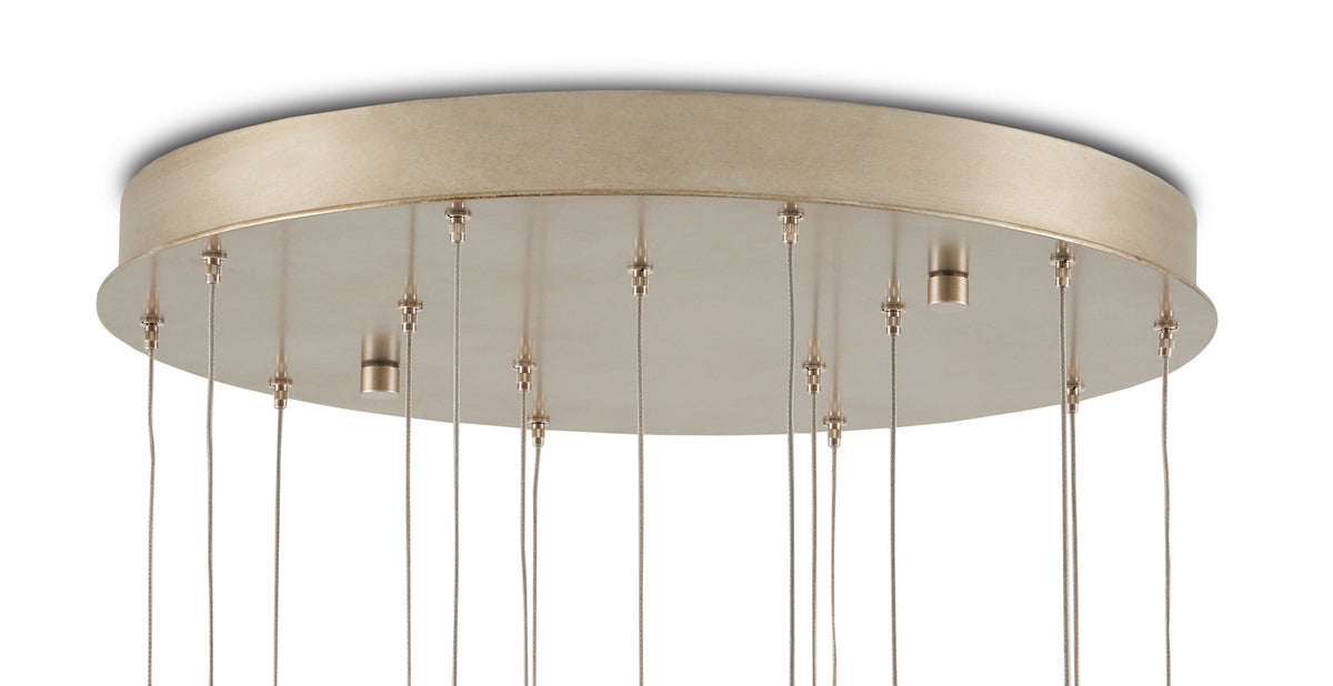 Currey and Company - 9000-1043 - 15 Light Pendant - Alsop - Brown/Black/Natural/Silver