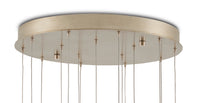 Currey and Company - 9000-1043 - 15 Light Pendant - Alsop - Brown/Black/Natural/Silver