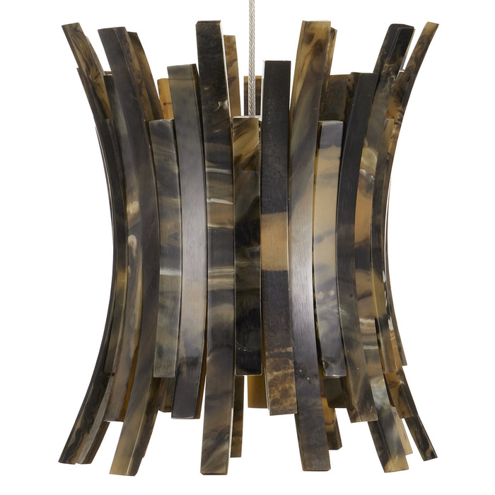 Currey and Company 30 Light Pendant from the Alsop collection in Brown/Black/Silver finish