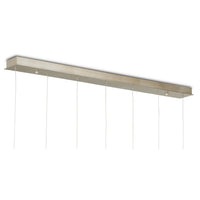 Currey and Company - 9000-1060 - Seven Light Pendant - Dove - White/Silver