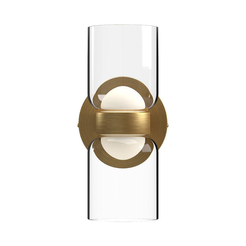 Kuzco Lighting - WS52511-BG/CL - LED Wall Sconce - Cedar - Brushed Gold/Clear