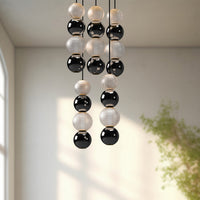 Alora - MP321805NB - LED Pendant - Onyx - Natural Brass