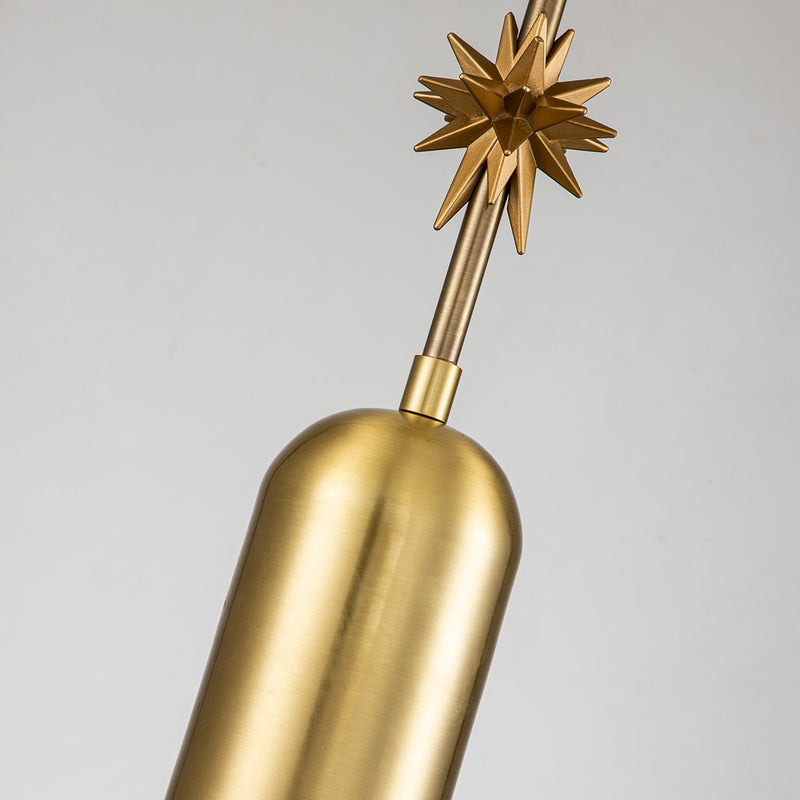 Lucas + McKearn - PD00115AGB-1 - One Light Pendant - Etoile - Aged Brass