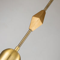 Lucas + McKearn - PD00116AGB-1 - One Light Pendant - Etoile - Aged Brass