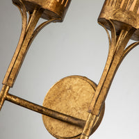 Lucas + McKearn - SC20319G-2 - Two Light Wall Sconce - Sawgrass - Gold Leaf