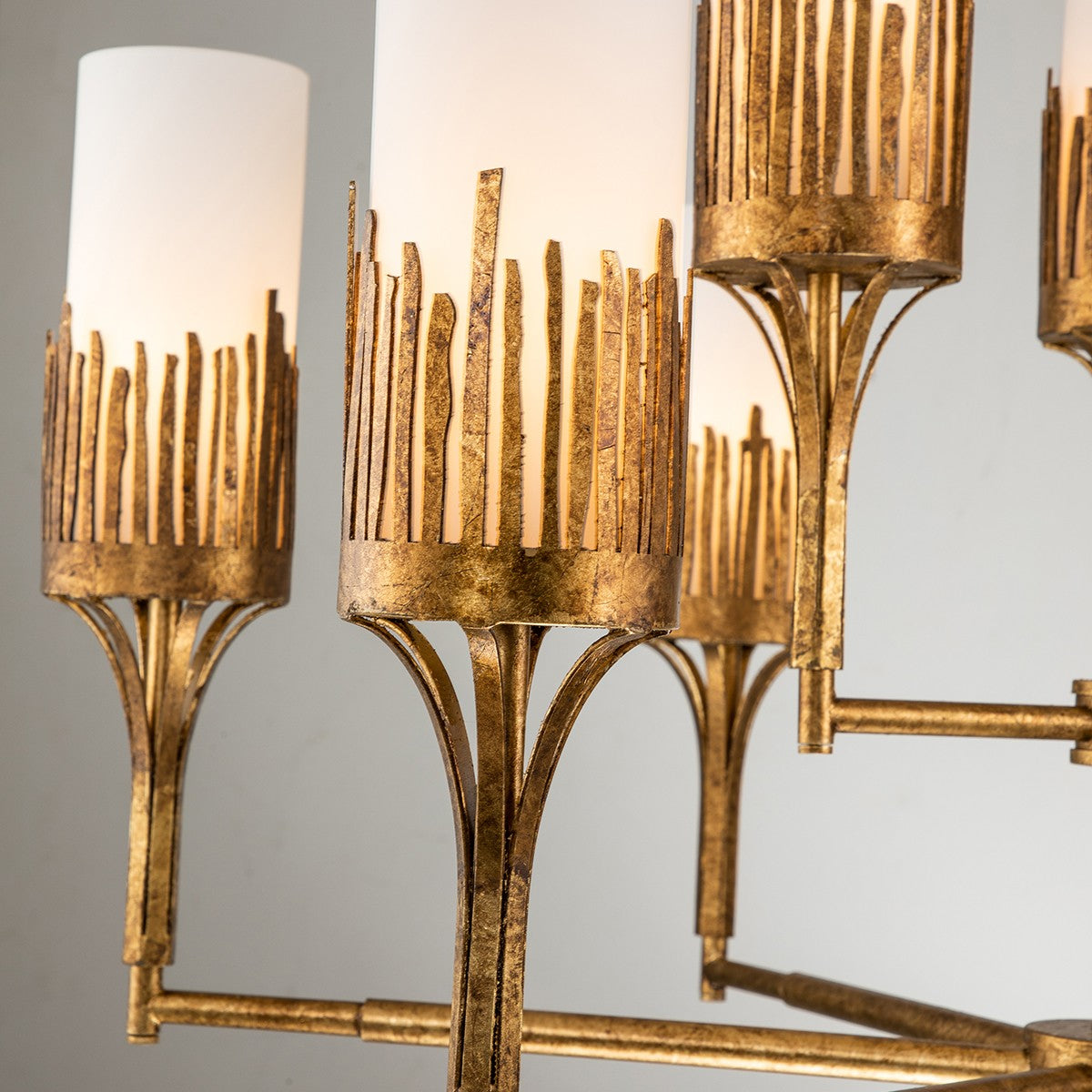Lucas + McKearn - CH20319G-9 - Nine Light Chandelier - Sawgrass - Gold Leaf
