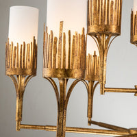 Lucas + McKearn - CH20319G-9 - Nine Light Chandelier - Sawgrass - Gold Leaf