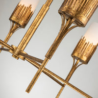 Lucas + McKearn - CH20319G-9 - Nine Light Chandelier - Sawgrass - Gold Leaf