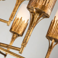 Lucas + McKearn - CH20319G-9 - Nine Light Chandelier - Sawgrass - Gold Leaf