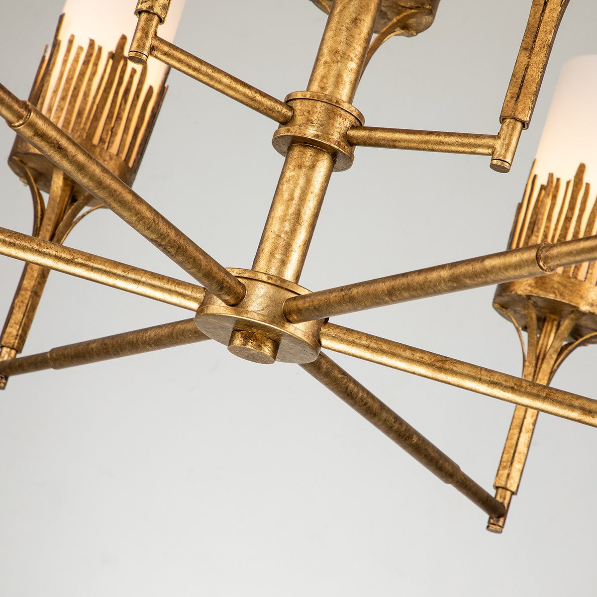 Lucas + McKearn - CH20319G-9 - Nine Light Chandelier - Sawgrass - Gold Leaf