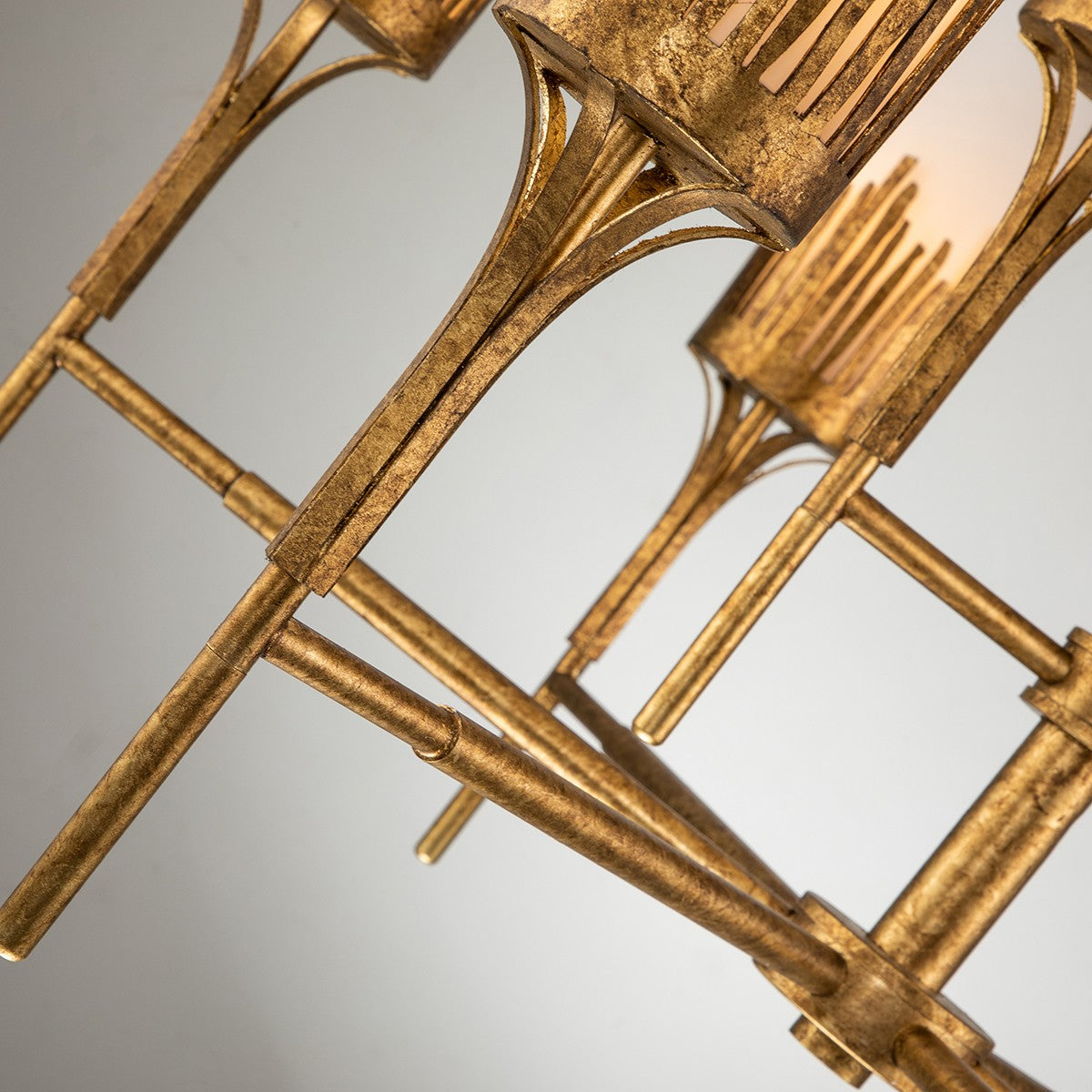 Lucas + McKearn - CH20319G-6 - Six Light Chandelier - Sawgrass - Gold Leaf