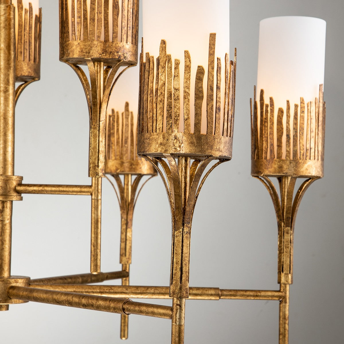 Lucas + McKearn - CH20319G-6 - Six Light Chandelier - Sawgrass - Gold Leaf