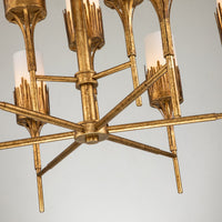 Lucas + McKearn - CH20319G-6 - Six Light Chandelier - Sawgrass - Gold Leaf