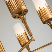 Lucas + McKearn - CH20319G-6 - Six Light Chandelier - Sawgrass - Gold Leaf