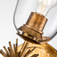 Lucas + McKearn - SC00957G-1 - One Light Wall Sconce - Staring - Gold Leaf