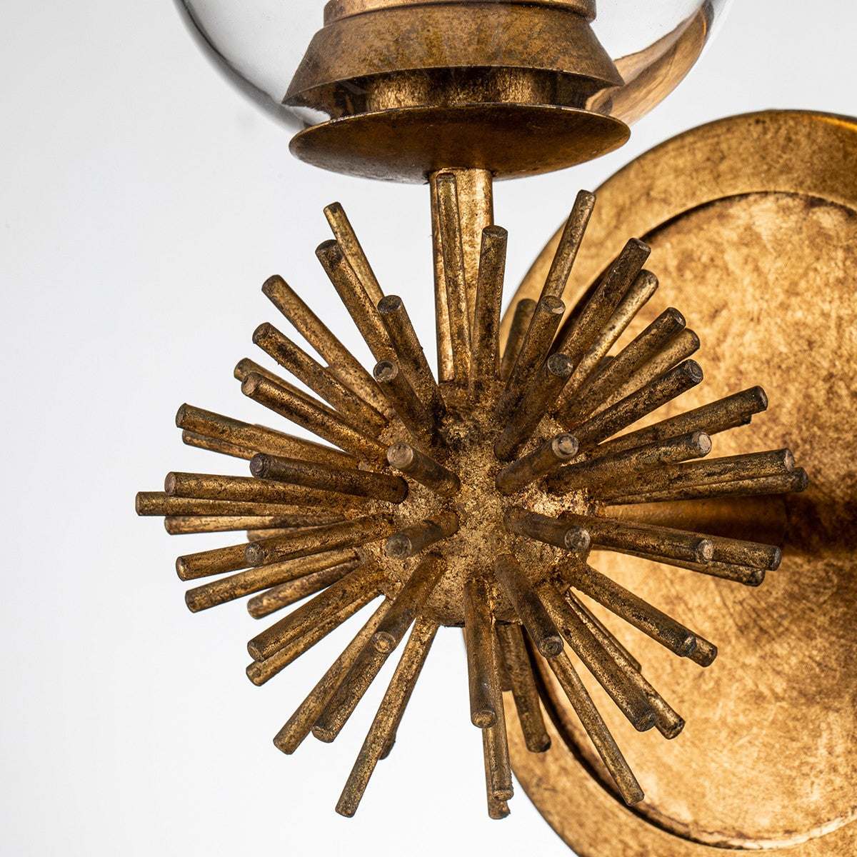 Lucas + McKearn - SC00957G-1 - One Light Wall Sconce - Staring - Gold Leaf