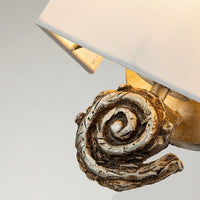 Lucas + McKearn - SC1161S-1 - One Light Wall Sconce - Swirl - Silver Leaf