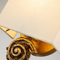 Lucas + McKearn - SC1161G-1 - One Light Wall Sconce - Swirl - Gold Leaf