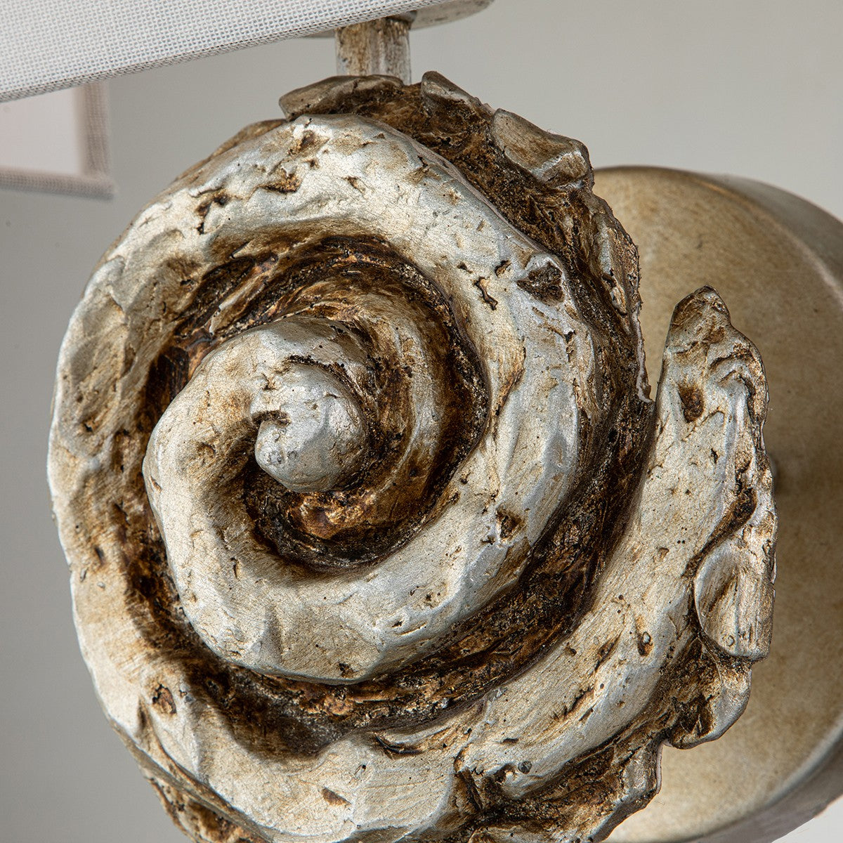 Lucas + McKearn - SC1163S-1 - One Light Wall Sconce - Swirl - Silver Leaf