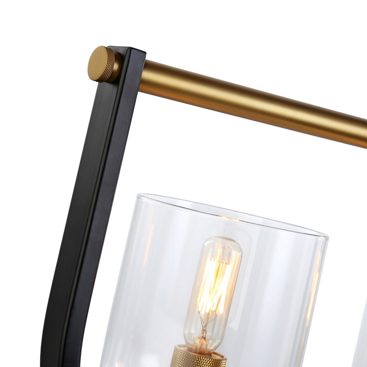 Artcraft Five Light Island Pendant from the Cheshire collection in Black & Brass finish