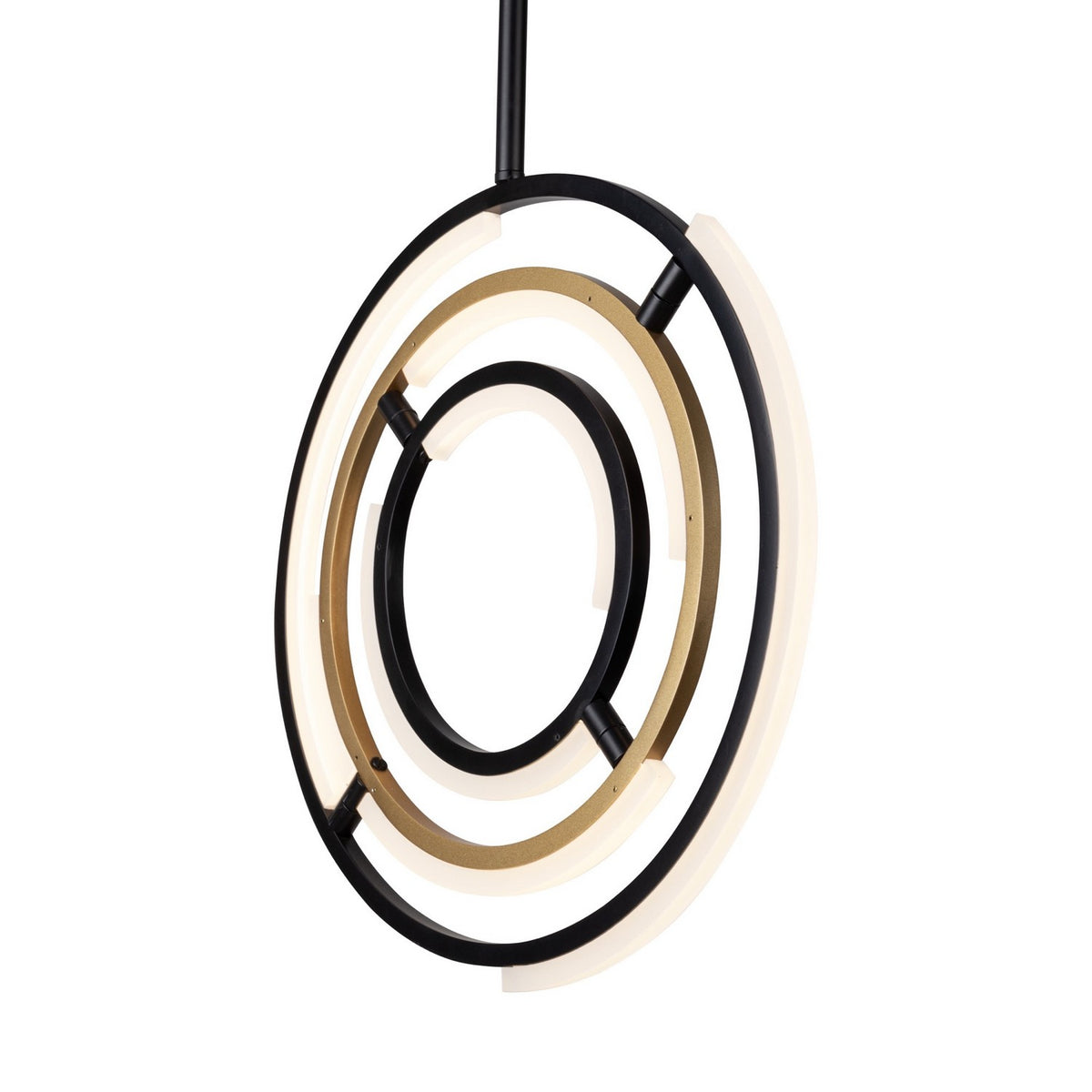 Artcraft - AC6740BB - LED Pendant - Trilogy - Black & Brass