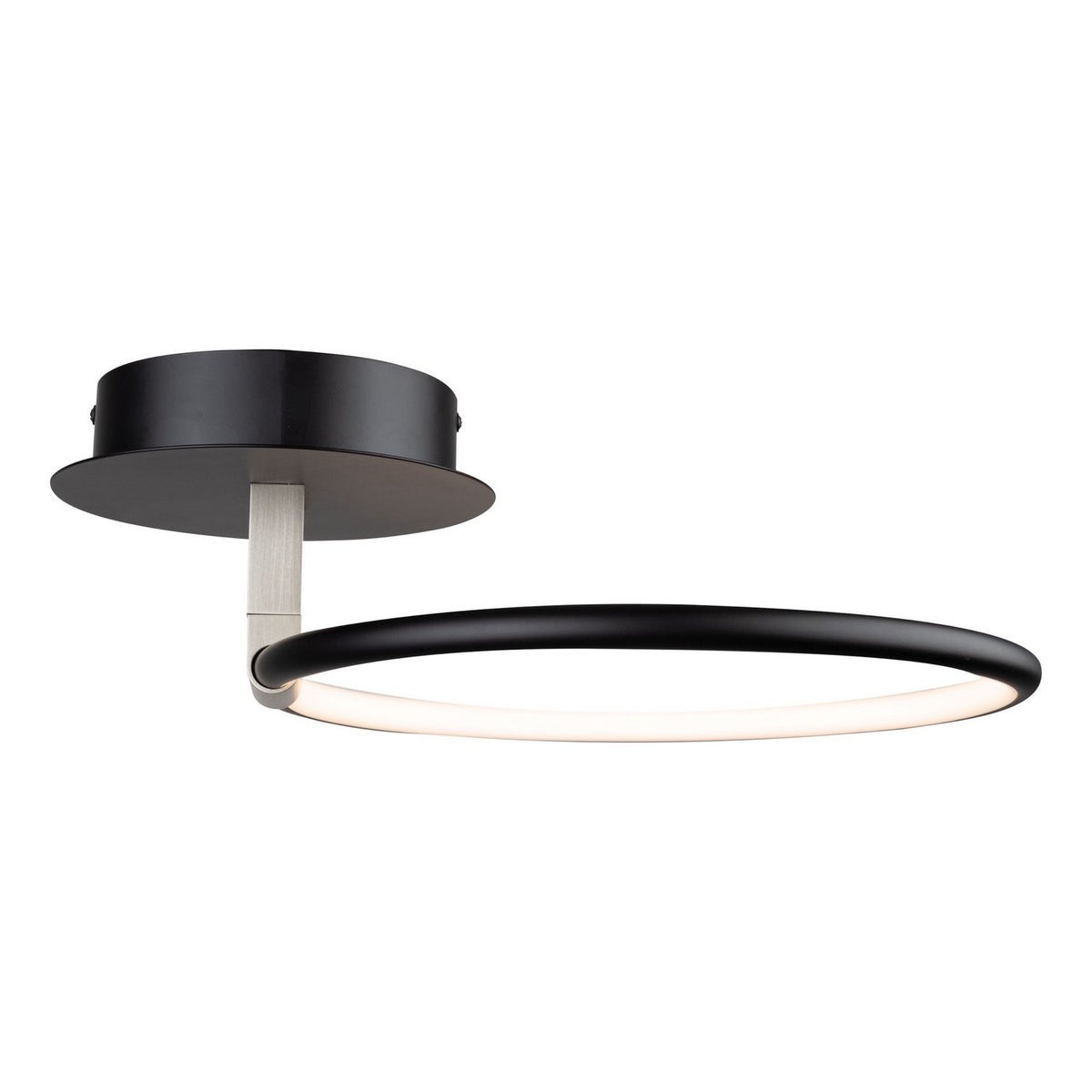 Artcraft LED Semi-Flush Mount from the Halo collection in Black finish