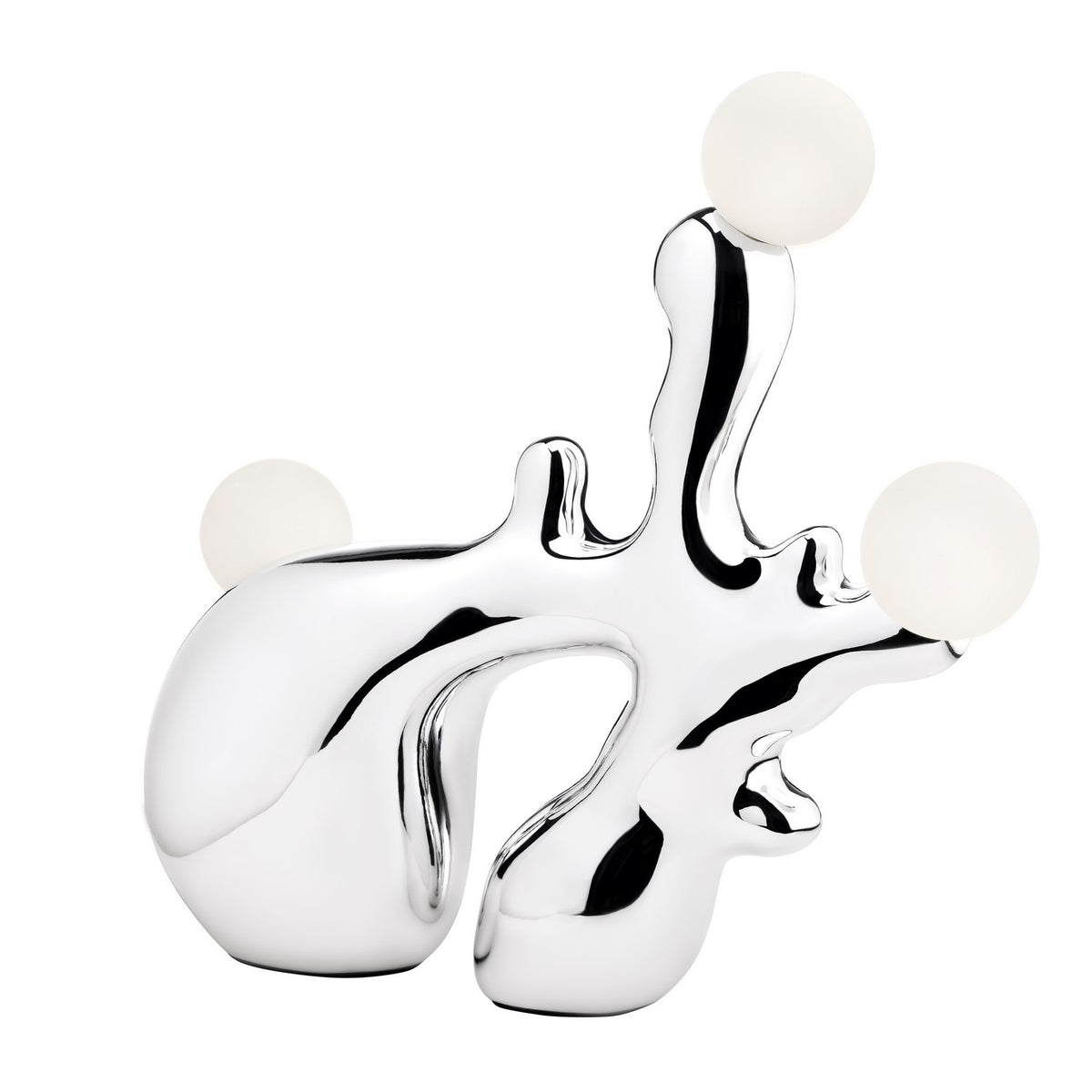 Kuzco Lighting LED Table Lamp from the Tearscape collection in Chrome finish