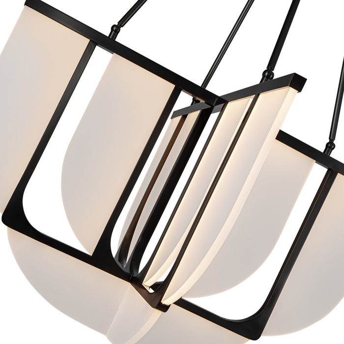 Alora LED Chandelier from the Anders collection in Urban Bronze finish