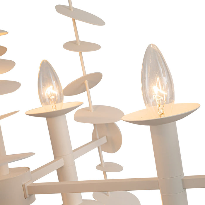 Alora 16 Light Chandelier from the Yukari collection in Matte White finish