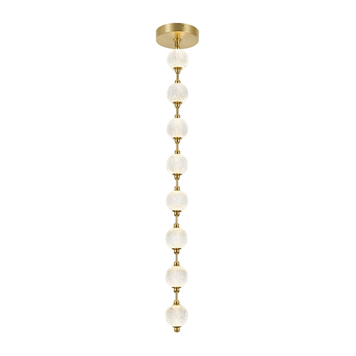 Alora - PD321708NB - LED Pendant - Marni - Natural Brass