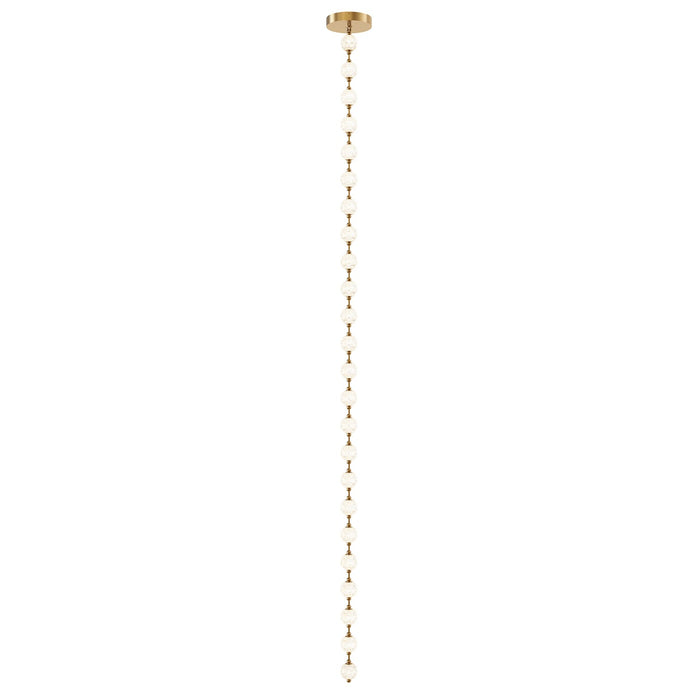 Alora LED Pendant from the Marni collection in Natural Brass finish
