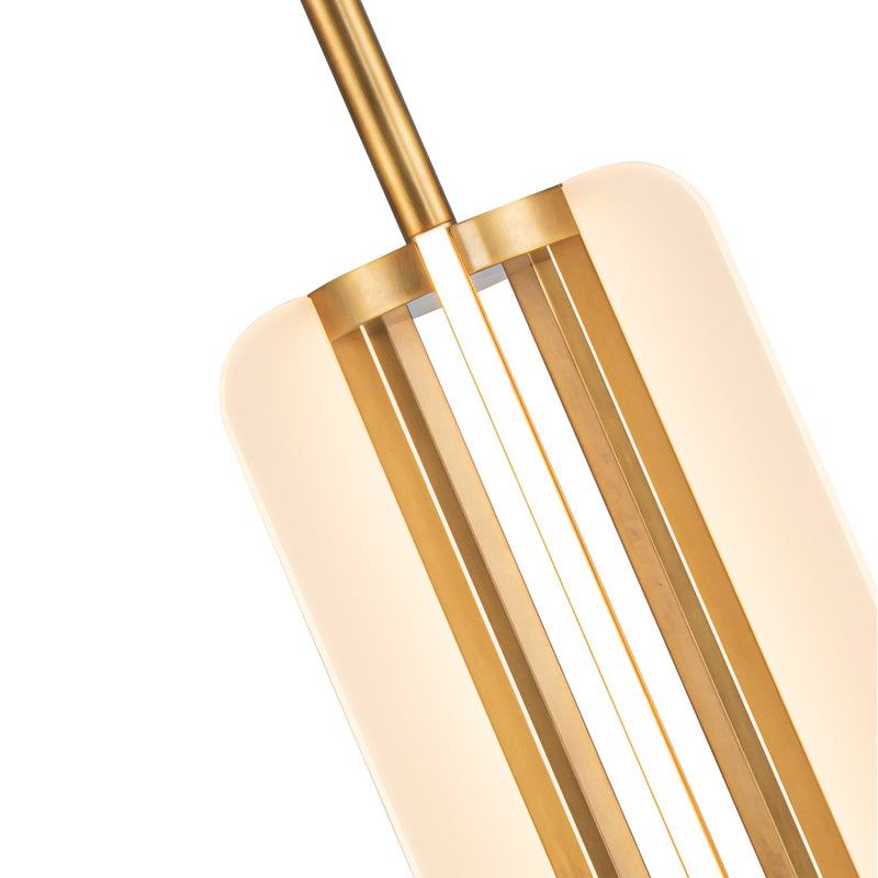 Alora LED Pendant from the Anders collection in Vintage Brass finish