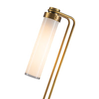 Alora One Light Table Lamp from the Wynwood collection in Vintage Brass/Glossy Opal Glass finish