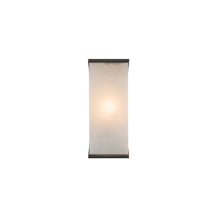 Alora One Light Wall Sconce from the Abbott collection in Urban Bronze/Alabaster finish