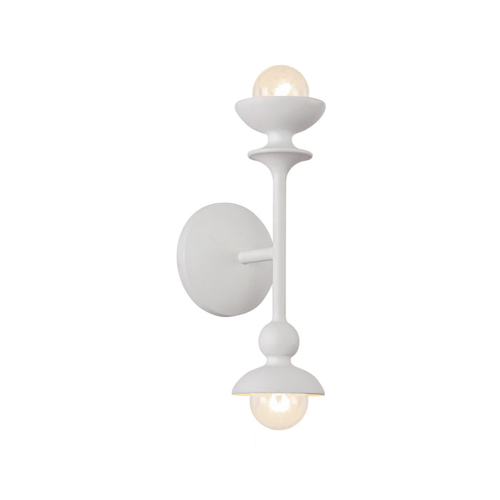 Alora Two Light Vanity from the Cadence collection in Antique White finish
