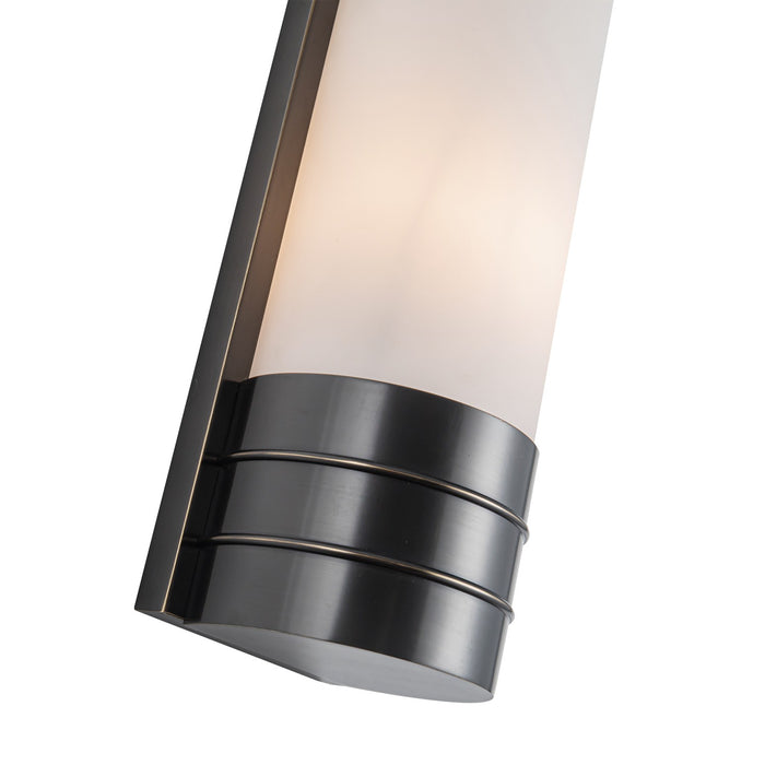 Alora Two Light Vanity from the Willard collection in Urban Bronze/Matte Opal Glass finish