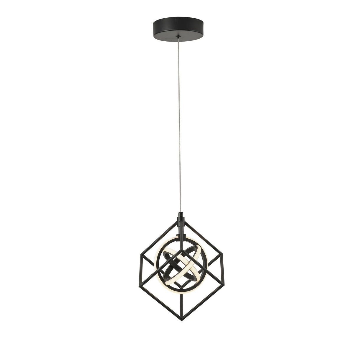 Artcraft LED Pendant from the Tulip collection in Matte Black finish