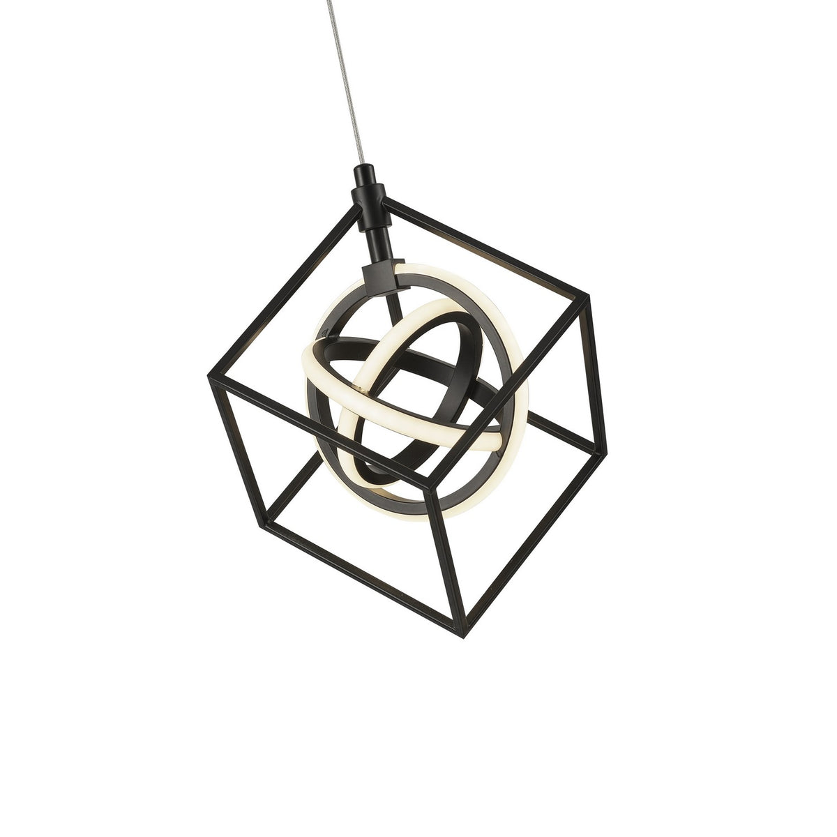 Artcraft LED Pendant from the Tulip collection in Matte Black finish