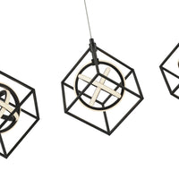 Artcraft LED Island Pendant from the Tulip collection in Matte Black finish