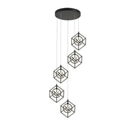 Artcraft LED Pendant from the Tulip collection in Matte Black finish