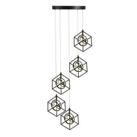 Artcraft LED Pendant from the Tulip collection in Matte Black finish