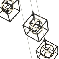 Artcraft LED Pendant from the Tulip collection in Matte Black finish