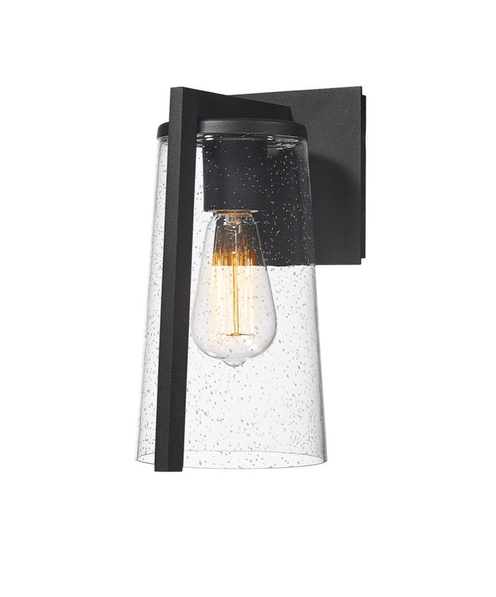Artcraft One Light Outdoor Wall Sconce from the Portofino collection in Black finish