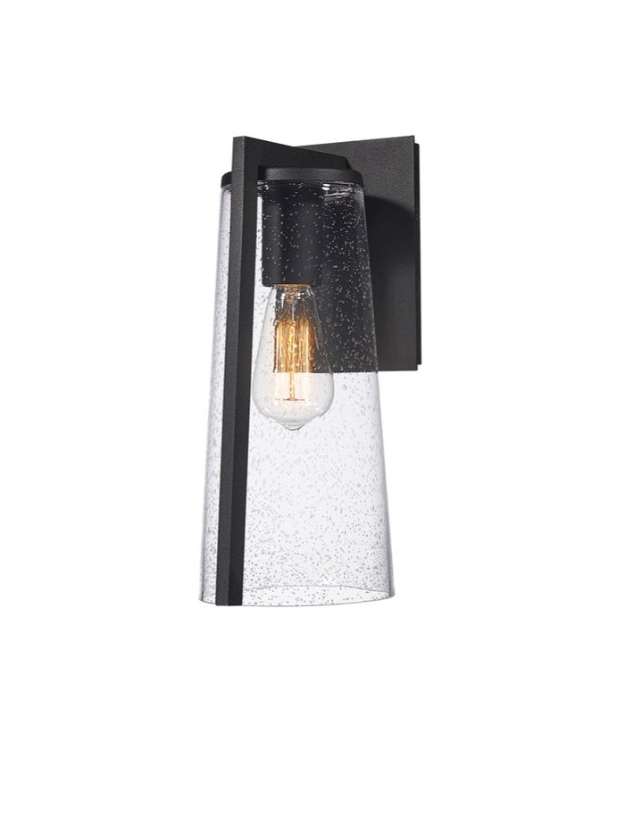 Artcraft One Light Outdoor Wall Sconce from the Portofino collection in Black finish