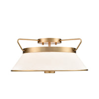 Artcraft - AC11833BB - Two Light Semi Flushmount - Layla - Brushed Brass