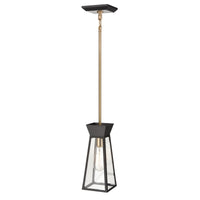 Artcraft - AC11850BK - One Light Pendant - Lucian - Black and Brushed Brass