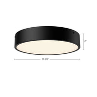 Alora - FM554011MB-5CCT - LED Flush Mount - Adelaide - Matte Black